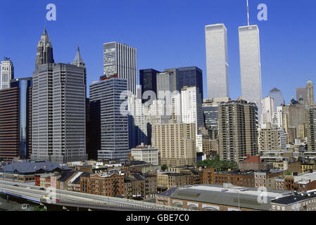 Geografia / viaggio, Stati Uniti, New York, New York City, City views /scapes, Manhattan, anni 80, Additional-Rights-Clearences-Not Available Foto Stock