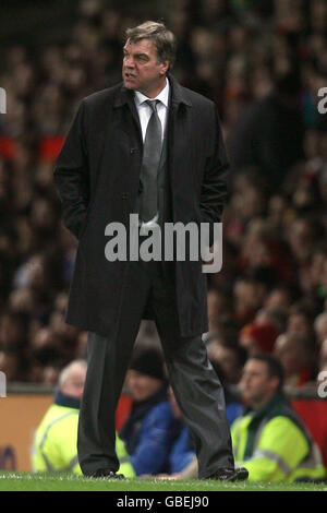 Calcio - Barclays Premier League - Manchester United v Blackburn Rovers - Old Trafford. Il manager di Blackburn Rovers Sam Allardyce Foto Stock