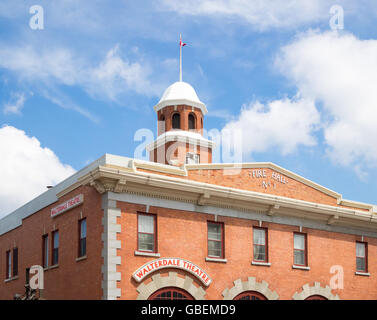 Una vista del Walterdale Playhouse Walterdale (teatro). Edmonton, Alberta, Canada. Foto Stock