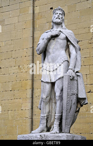 Alfonso ll, REY, memorial, San Salvador, cattedrale, Oviedo, Asturias, Spagna Foto Stock