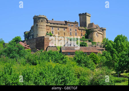Chateau de Castelnau-Bretenoux, museo, Prudhomat, Departement Lot, Midi-Pirenei, Francia Foto Stock
