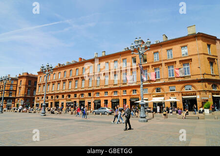 Place du Capitole, Toulouse, Departement Haute-Garonne, Midi-Pirenei, Francia Foto Stock