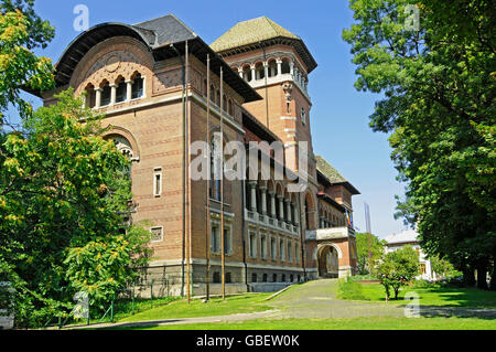 Muzeul Taranului Romana, Museo del contadino rumeno, Farm Museum, Bucarest, Romania Foto Stock