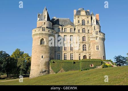 Castello, Brissac Brissac-Quince, Angers, Maine-et-Loire, Pays de la Loire, Francia / Chateau Brissac Foto Stock