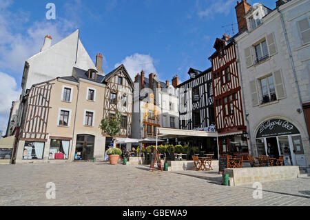 Place du Chatelet, città vecchia, Orleans, Loiret, Centre, Francia Foto Stock