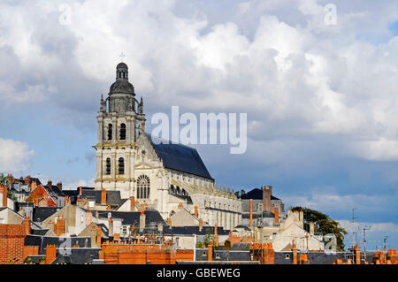 Cattedrale Saint-Louis, Blois, dipartimento Loir-et-Cher, Centre, Francia Foto Stock