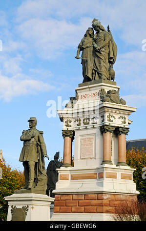 Il colonnello Denfert Rochereau memorial, Belfort, Territoire de Belfort, Franche-Comte, Francia Foto Stock