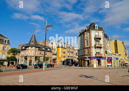 Place de l'Mattatoio, Belfort, Territoire de Belfort, Franche-Comte, Francia Foto Stock