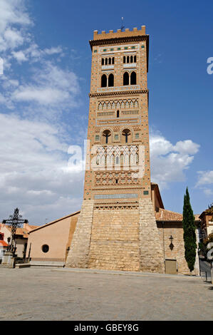 Torre de San Martin, stile mudéjar, Teruel Aragona, Spagna Foto Stock