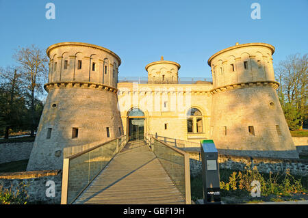 Fort Thuengen, la storica fortezza, il quartiere europeo, Kirchberg Plateau, città di Lussemburgo, Lussemburgo Foto Stock