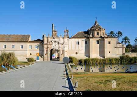 Centro Andaluz de Arte Contemporaneo, la Cartuja, un ex monastero certosino, centro per l arte contemporanea, museo, Sevilla, Sevilla, provincia di Siviglia, in Andalusia, Spagna, Europa Foto Stock