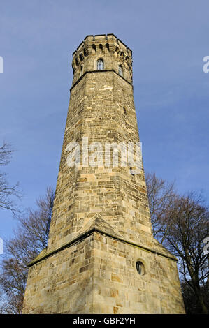 Torre Vincketurm, torre di avvistamento, Hohensyburg, Dortmund, Renania settentrionale-Vestfalia, Germania Foto Stock