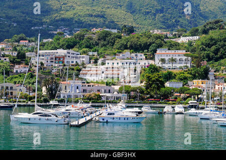 Casamicciola Terme, Porto, isola di Ischia, Golfo di Napoli, campania, Italy Foto Stock