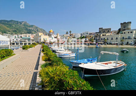 Porto, Forio, Isola d'Ischia, il Golfo di Napoli, campania, Italy Foto Stock