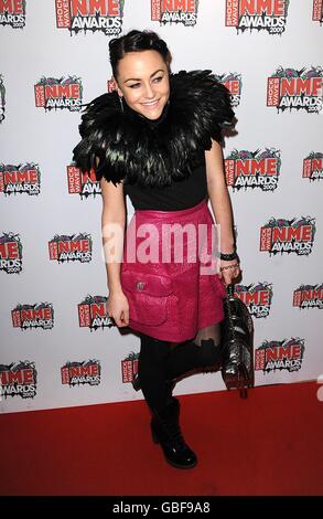 Shockwaves NME Awards 2009 - Arrivi - Londra. Jaime Winstone arriva per gli Shockwaves NME Awards 2009 all'Accademia 02 di Brixton, Londra Foto Stock