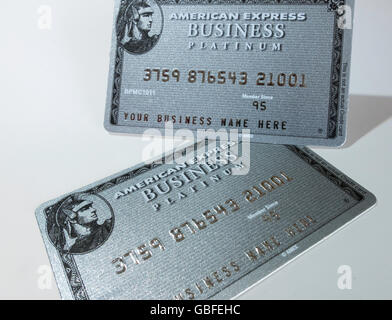 American Express Business Carte di Credito Foto Stock