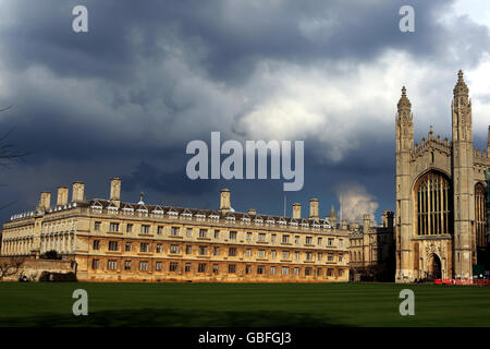 Cambridge visualizzazioni Foto Stock