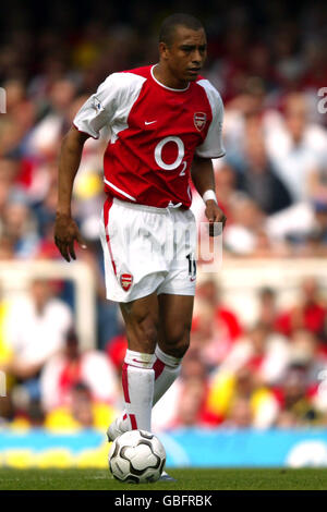 Calcio - fa Barclaycard Premiership - Arsenal v Leicester City. Gilberto, Arsenale Foto Stock