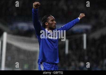 Calcio - UEFA Champions League - primo turno di Knockout - seconda tappa - Juventus v Chelsea - Stadio Olimpico. Didier Drogba di Chelsea celebra dopo il fischio finale. Foto Stock