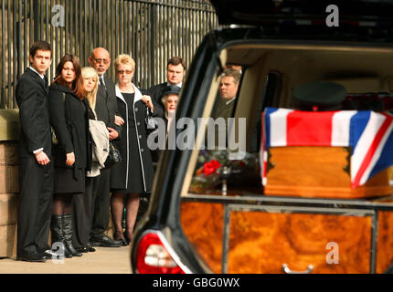 Funerali di Rifleman Jamie Gunn Foto Stock