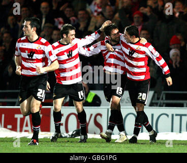 Calcio - Coca Cola Football League Championship - Doncaster Rovers v Derby County - Keepmoat Stadium Foto Stock