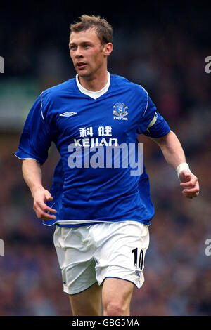 Calcio - fa Barclaycard Premiership - Everton v Bolton Wanderers. Duncan Ferguson, Everton Foto Stock