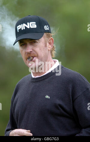 Golf - Damovo British Masters - Marriott Forest of Arden - primo turno. Miguel Angel Jimenez, Spagna Foto Stock