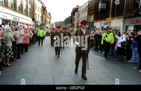 9th/XII Royal Lancieri parade Foto Stock