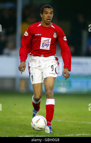 Calcio - Fawn Premier Cup Final - Rhyl v Wrexham. Chris Armstrong di Wrexham Foto Stock