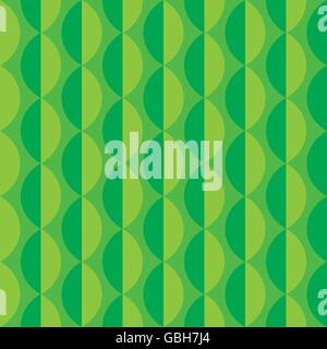 Sfondo verde senza cuciture con foglie ambientali Illustrazione Vettoriale