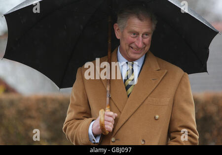 Il Principe di Galles visite Cheshire Foto Stock