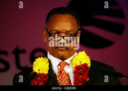 Jesse Jackson riunita con Stuart Lockwood Foto Stock