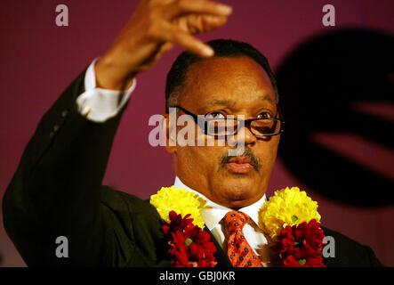 Jesse Jackson riunita con Stuart Lockwood Foto Stock