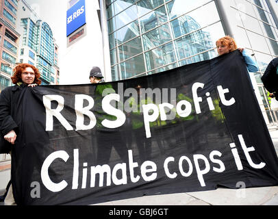 Gli azionisti di RBS voice la loro rabbia Foto Stock