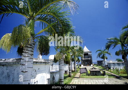 Il Cimetiere Marin della città di San Paolo nell isola di La Reunion in Oceano Indiano in Africa. Foto Stock