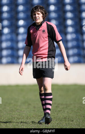 Ayr in azione durante le finali della National Midi Cup al Murrayfield Stadium di Edimburgo. Foto Stock