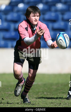 Ayr in azione durante le finali della National Midi Cup al Murrayfield Stadium di Edimburgo. Foto Stock