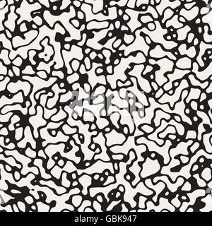 Vector Seamless linee ondulate rumore Memphis Texture di stile Illustrazione Vettoriale