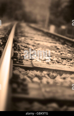 Binari ferroviari Foto Stock