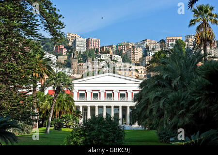 Villa Pignatelli, il neoclassico, e il Museo Principe Diego Aragona Pignatelli Cortes, Napoli, Campania, Italia, Europa Foto Stock