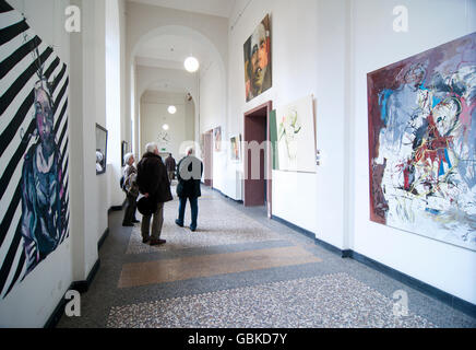 Gli studenti' mostra nella Kunstakademie Düsseldorf Accademia delle Arti, Febbraio 09a - XI 2011, Duesseldorf Foto Stock