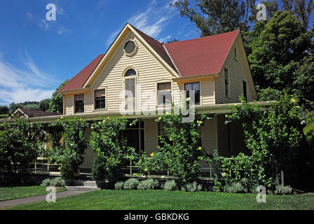 Il Chiles House - Una delle più antiche case della Napa Valley, presso la cantina Inglenook Rutherford onu nei pressi di Napa California Foto Stock