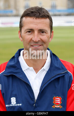 Cricket - Essex Press Day - la Contea di Ford Ground - Chelmsford. Essex primo allenatore di squadra Paul Grayson Foto Stock