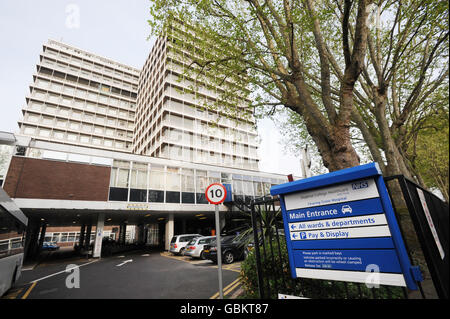 Charing Cross Hospital, stock. Charing Cross Hospital a ovest di Londra. Foto Stock