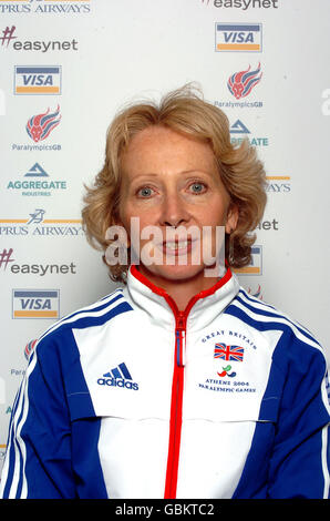 Olimpiadi di Atene 2004 - Gran Bretagna Paralimpica Team. Jane Young Foto Stock