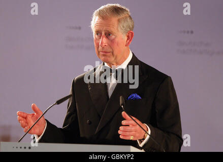 Il Principe del Galles ha tenuto un discorso durante il Sustainability Awards 2009 al Museo storico tedesco di Berlino, Germania. Foto Stock