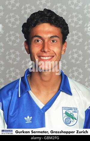 UEFA Champions League 1995/96 .... Gurkan Sermeter, Grasshopper Zurigo Foto Stock