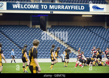 Rugby Union - Scottish Rugby Union - Ragazzi sotto 18 Finali Nazionali - Murrayfield Foto Stock