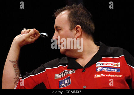 Freccette - Whyte & Mackay Premier League - National Ice Centre - Nottingham Foto Stock