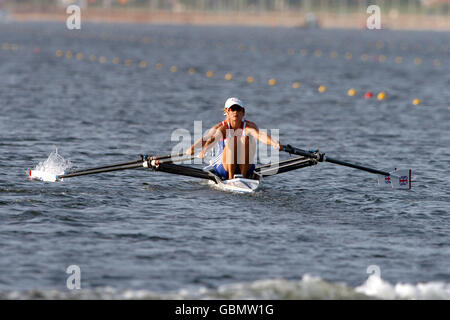 Canottaggio - Giochi Olimpici di Atene del 2004 - Le donne della leggera skiff doppio - Calore tre Foto Stock